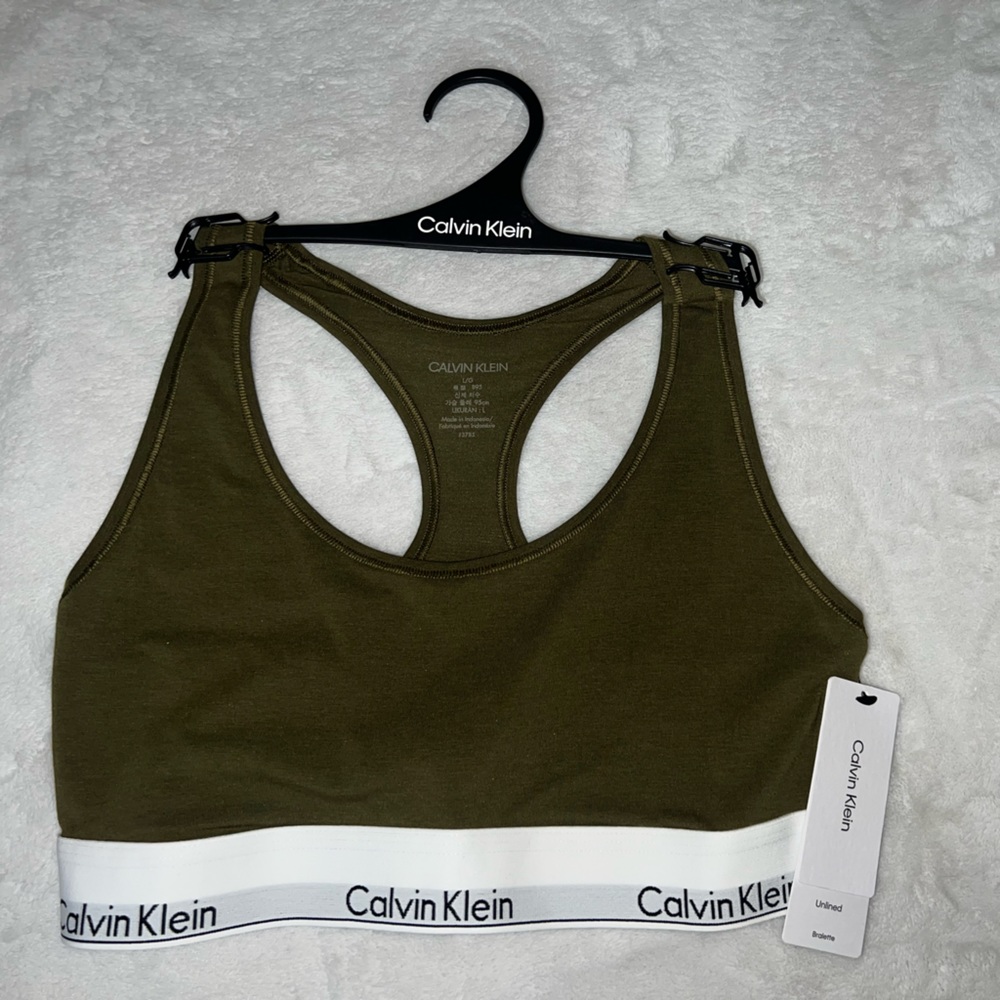 Calvin Klein bralette . Size L. New